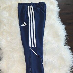 Adidas Youth Small Boys Tiro 23 League Joggers Navy Blue/White